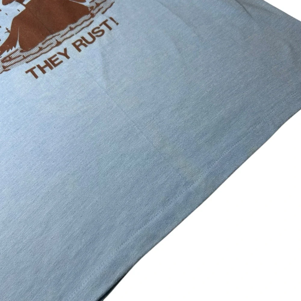Vintage Seattleites Don't Tan They Rust Hanes 50/50 Graphic Tee USA Large